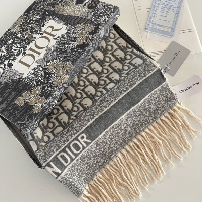 레플리카 디올 울 캐시미어 오블리크 자카드 머플러 CMD팩토리