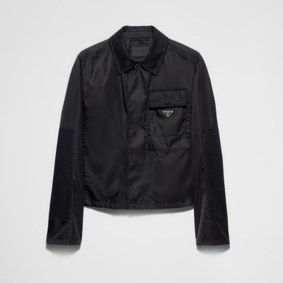 레플리카 프라다 삼각 로고 패치 라니알론 자켓 VAL팩토리