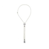 레플리카 크롬하츠 미키모토 화이트골드 볼로타이 목걸이 QB팩토리