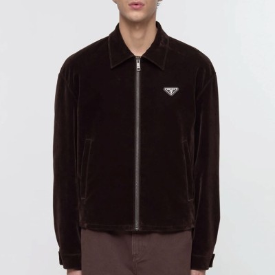 레플리카 프라다 벨벳 블루종 자켓 TOP팩토리