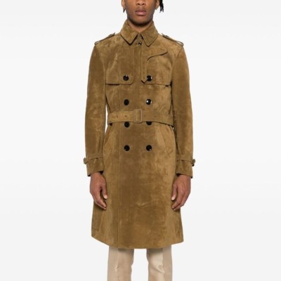 레플리카 톰포드 버터리 천연 스웨이드 트렌치 코트 TOP팩토리