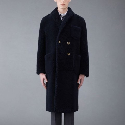 레플리카 톰브라운 다이드 시어링 더블 오버코트 TOP팩토리