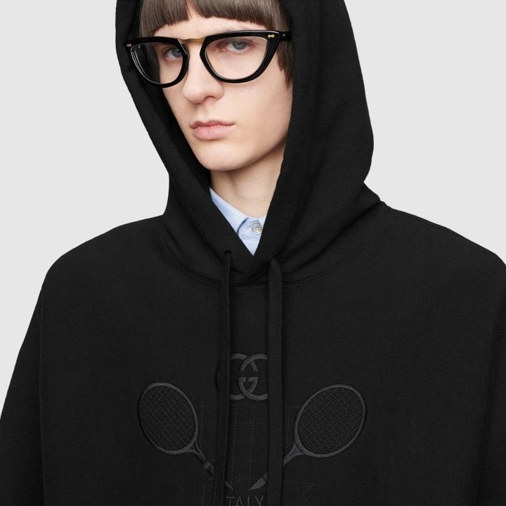 구찌 테니스 자수 후드티 AT팩토리