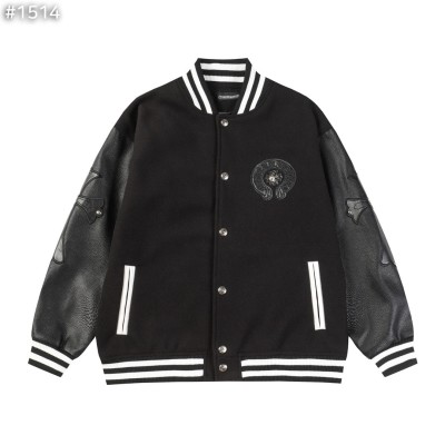 레플리카 크롬하츠 크로스 레더 홀스슈 바시티 자켓 CC팩토리