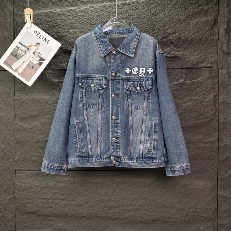 ]크롬하츠 크로스 패치 로고 데님자켓 VAL팩토리