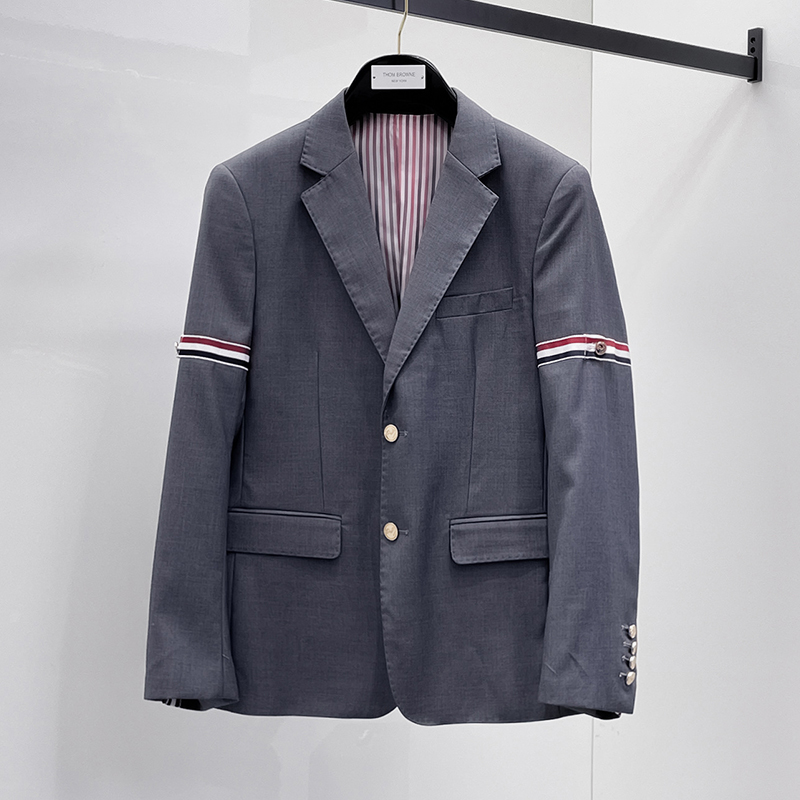 톰브라운 삼선 완장 자켓 그레이 VAL팩토리