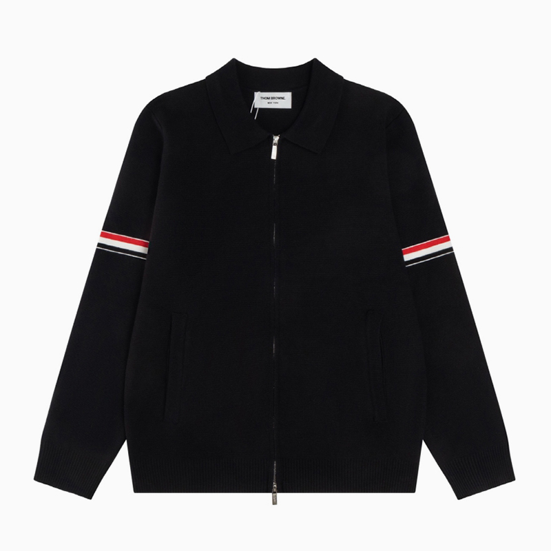 톰브라운 코튼 밀라노 스티치 RWB 암밴드 폴로 봄버 자켓 VAL팩토리