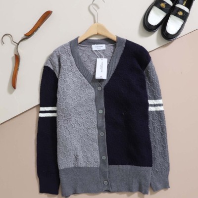 레플리카 톰브라운 투톤 삼선 니트 가디건 VAL팩토리