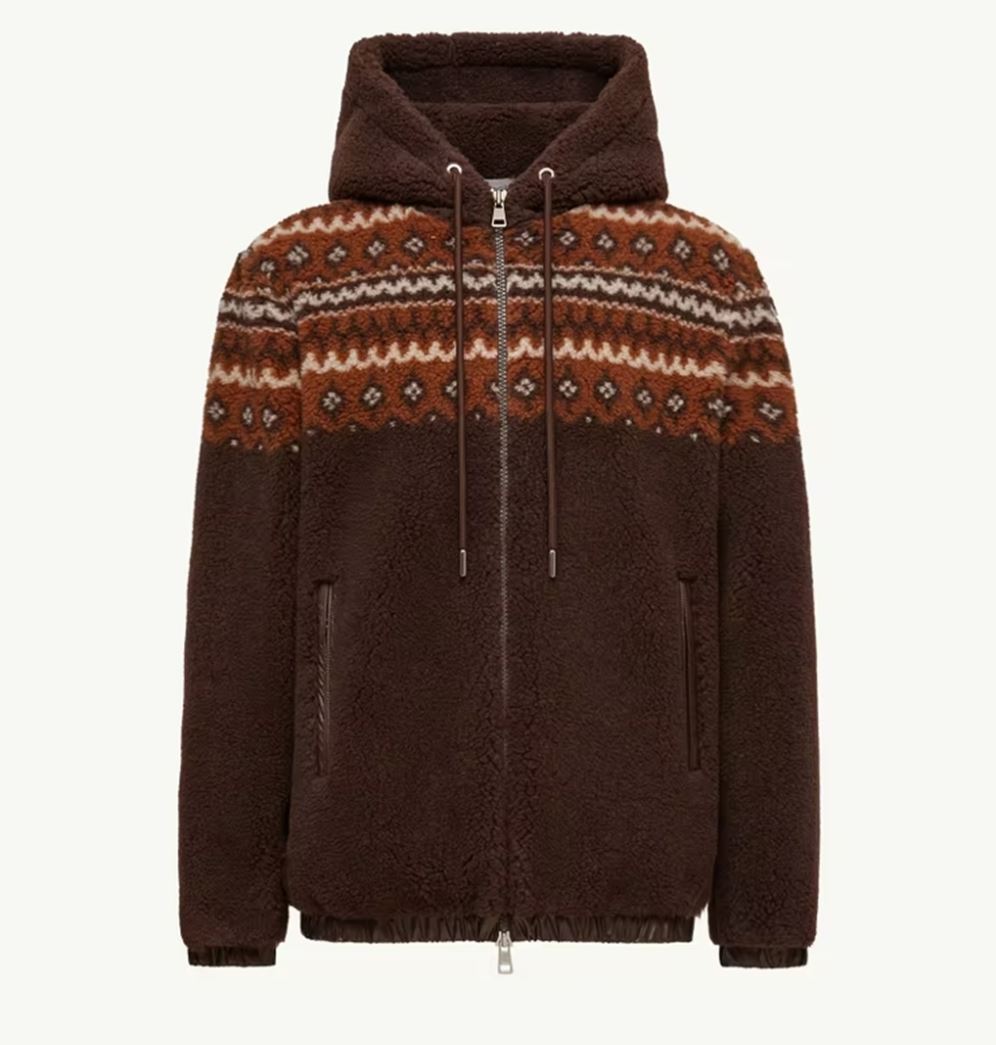 몽클레어 지오메트리 자카드 울 후디 플리스 자켓 VAL팩토리