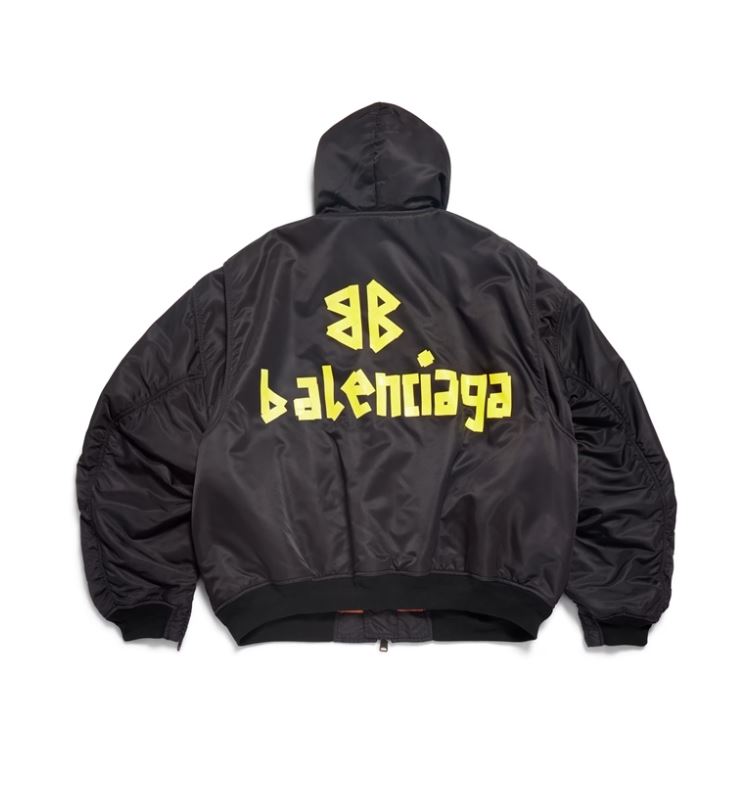 발렌시아가 테이프 타입 후드 봄버 자켓 VAL팩토리