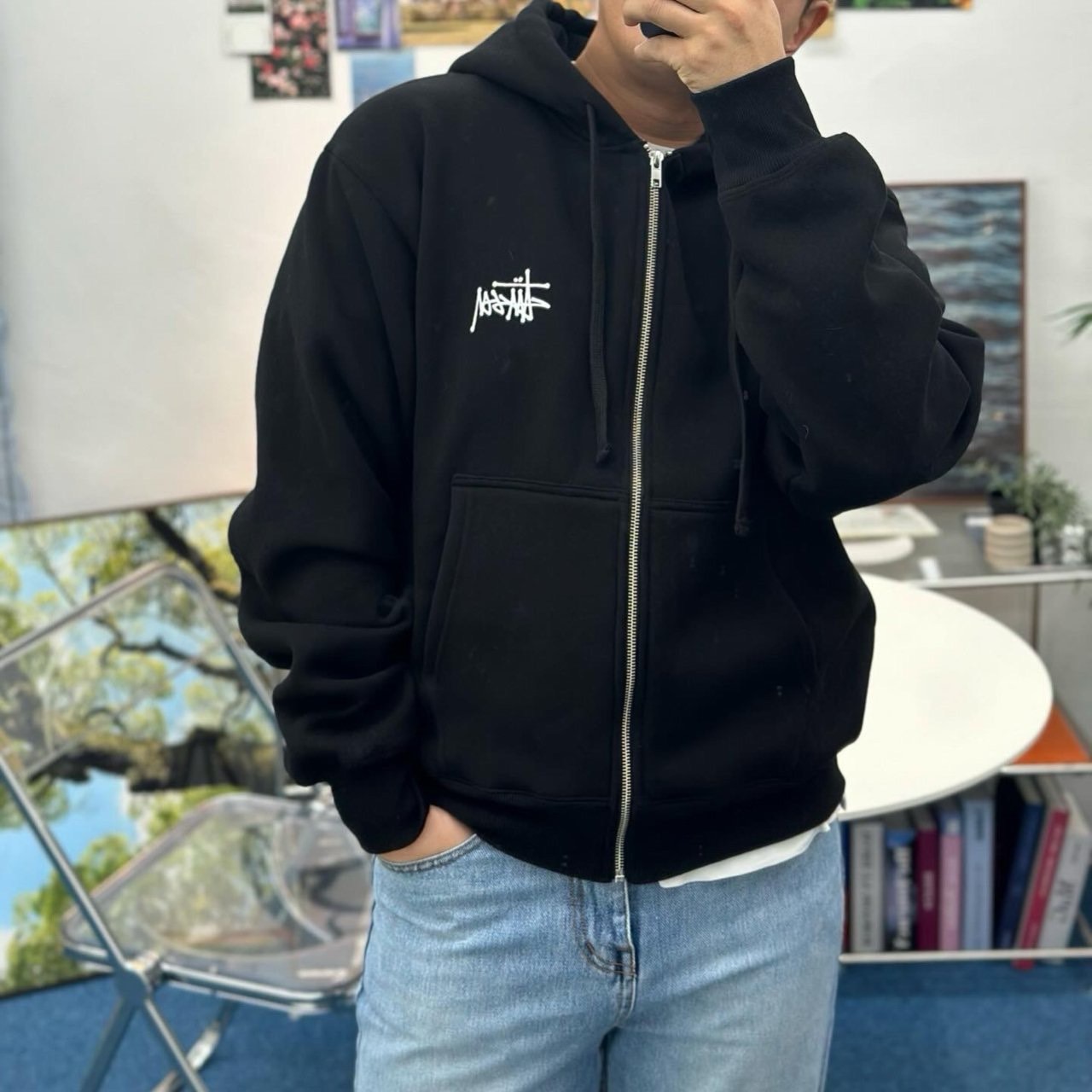 스투시 베이직 후드 집업 TW팩토리