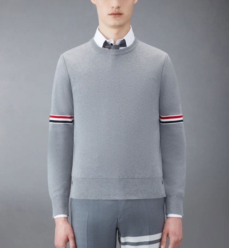 톰브라운 밀라노 암밴드 라운드 니트 AT팩토리