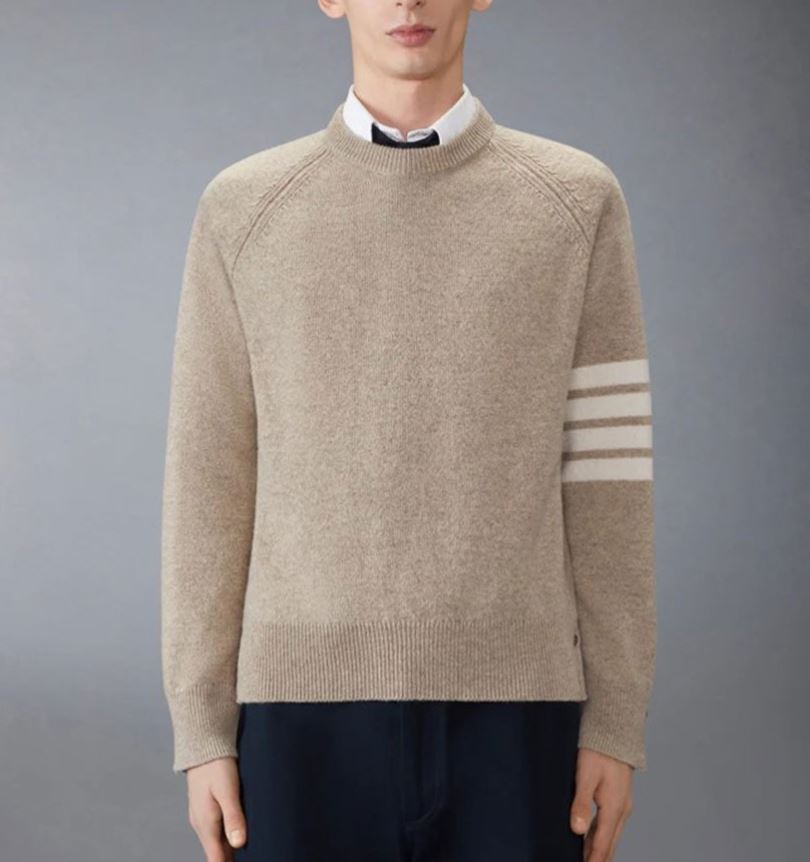 톰브라운 셔틀랜드 4바 라운드 니트 AT팩토리