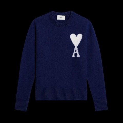 레플리카 아미 빅 하트 로고 오버사이즈 인타르시아 스웨터 TOP팩토리