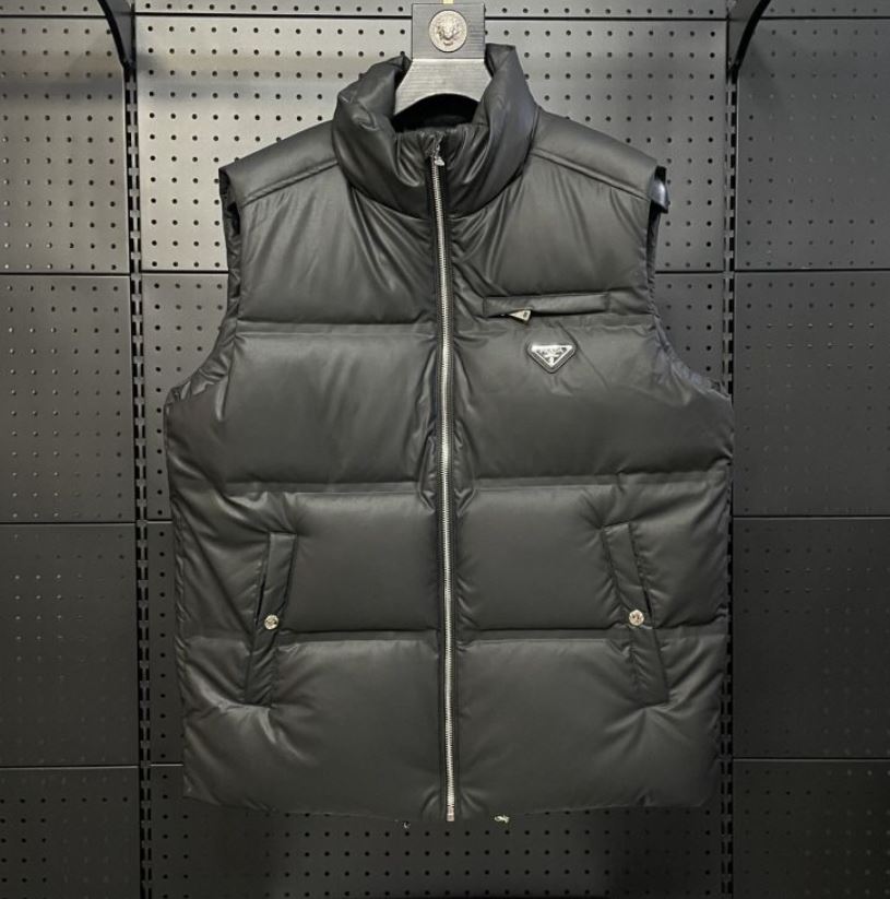프라다 패딩 베스트 블랙 KK팩토리