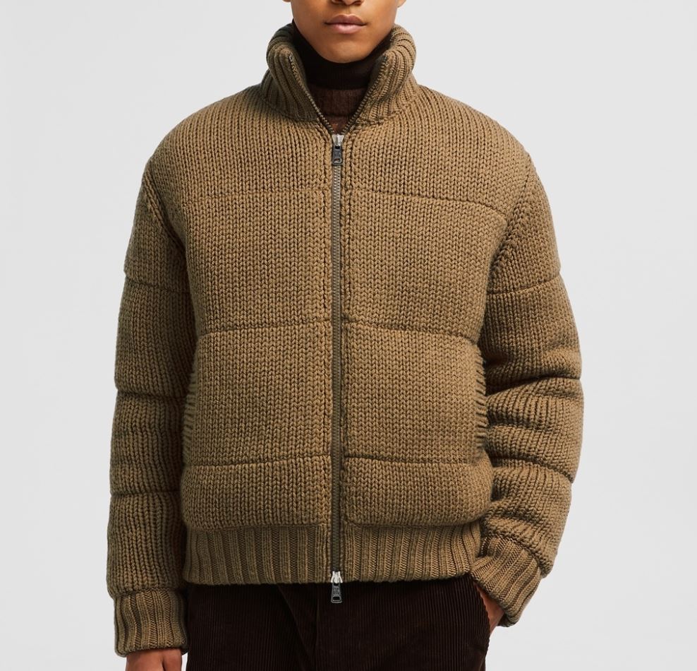 몽클레어 패디드 울 집업 가디건 TOP팩토리