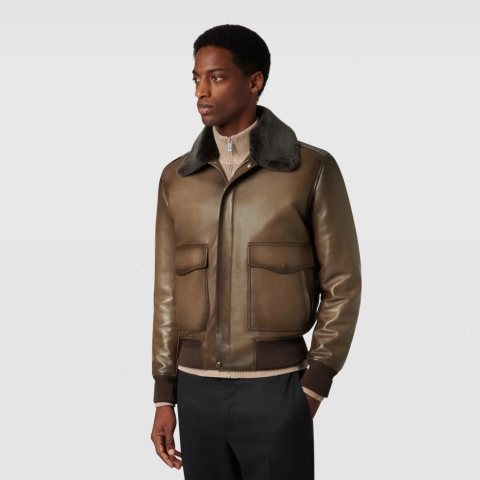 레플리카 벨루티 시어링 파티나 플라이트 자켓 VAL팩토리