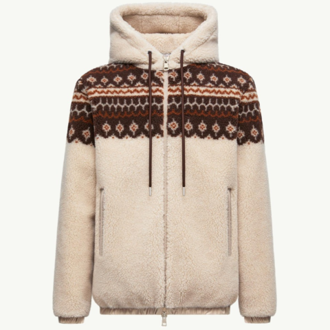 레플리카 몽클레어 자카드 울 혼방 후드 자켓 탑몽팩토리