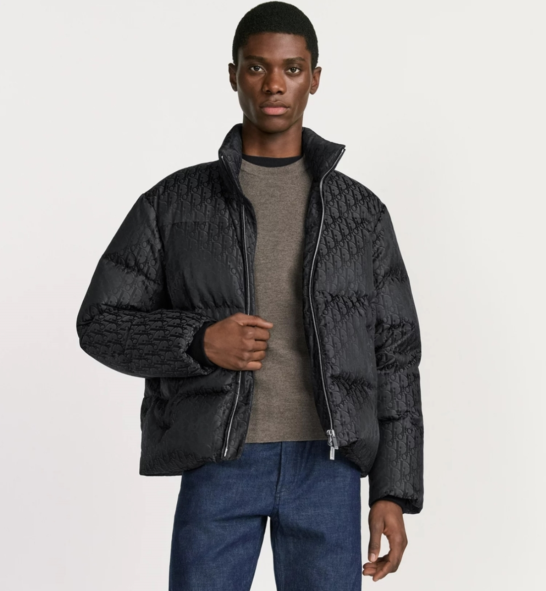 디올 오블리크 코튼 블렌드 자카드 패딩 자켓 VAL팩토리