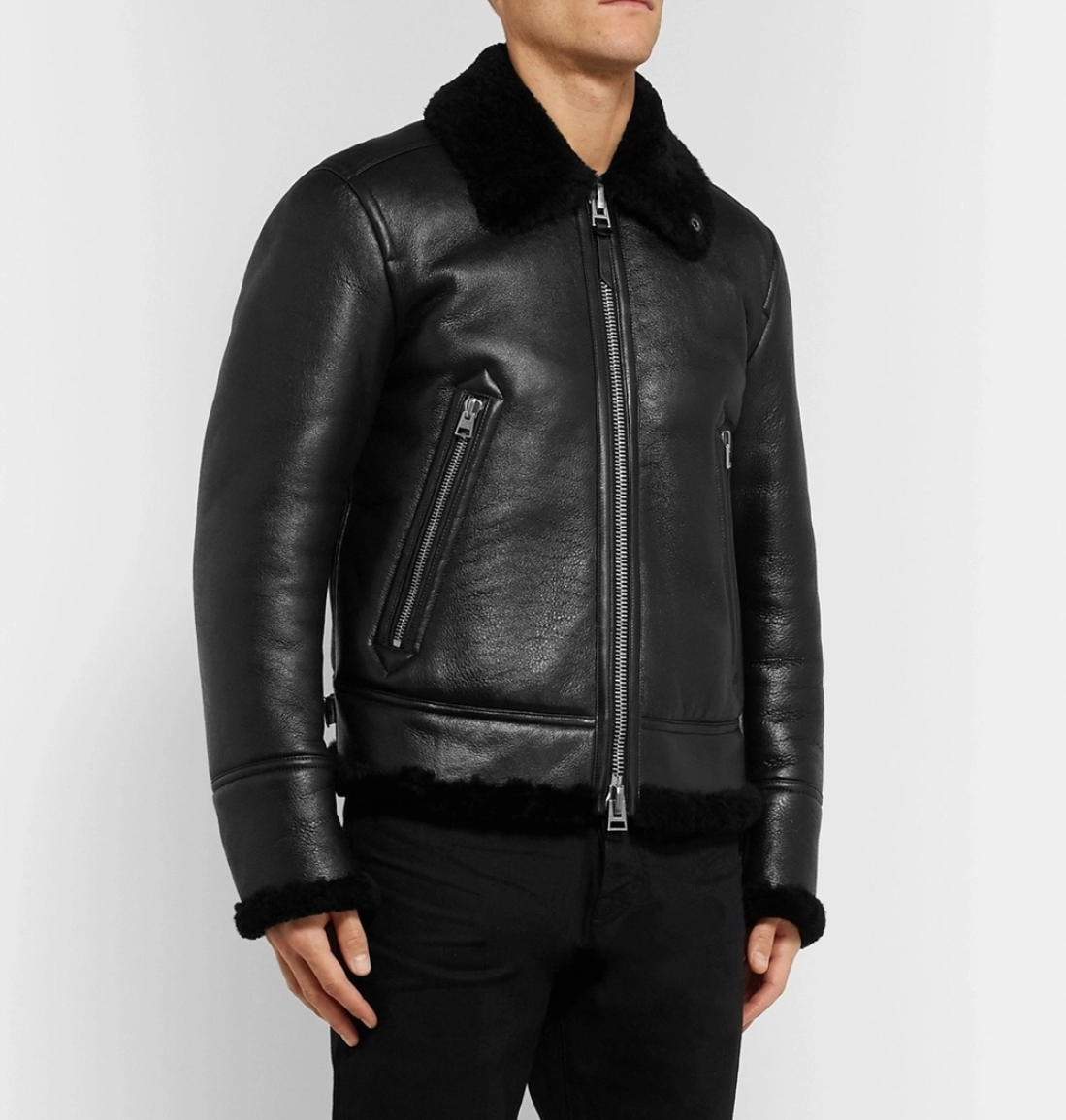 톰포드 시어링 레더 자켓 TOP팩토리