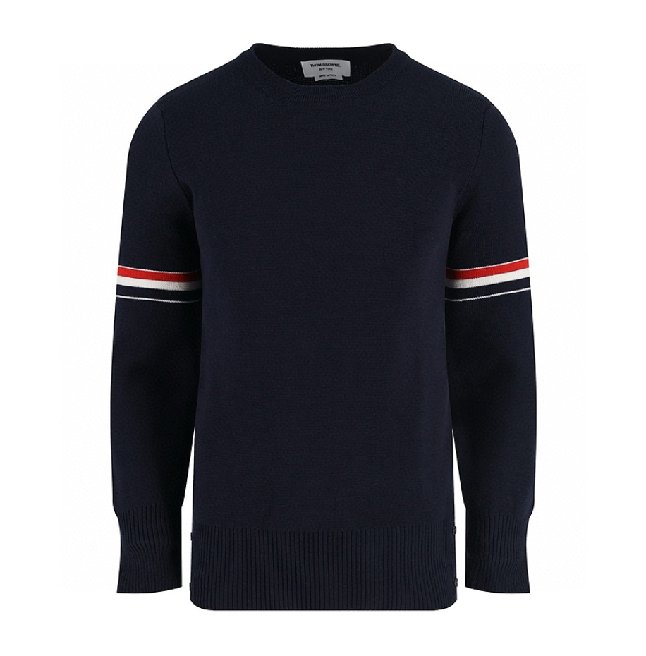 톰브라운 파인 메리노울 크루넥 니트 VAL팩토리