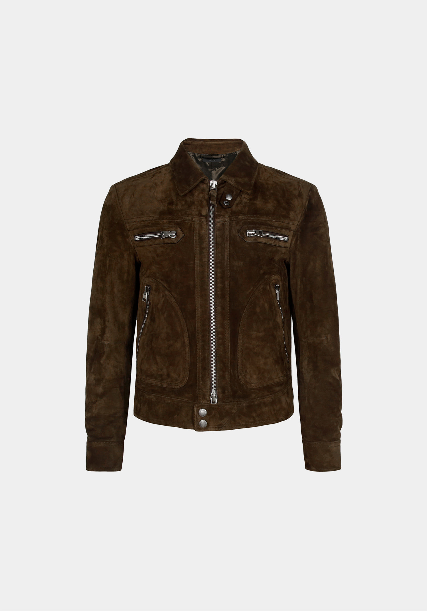 톰포드 스웨이드 포 포켓 블루종 자켓 다크 올리브 BLACK팩토리