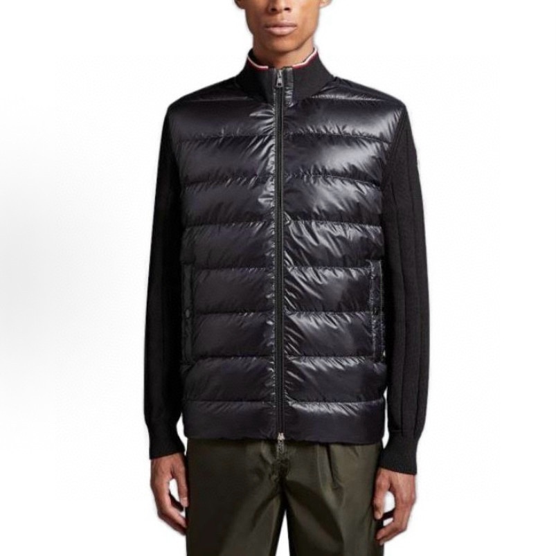 몽클레어 패치 니트 패딩 가디건 탑몽팩토리