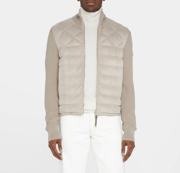 몽클레어 판넬 남성 니트 패딩 가디건 탑몽팩토리