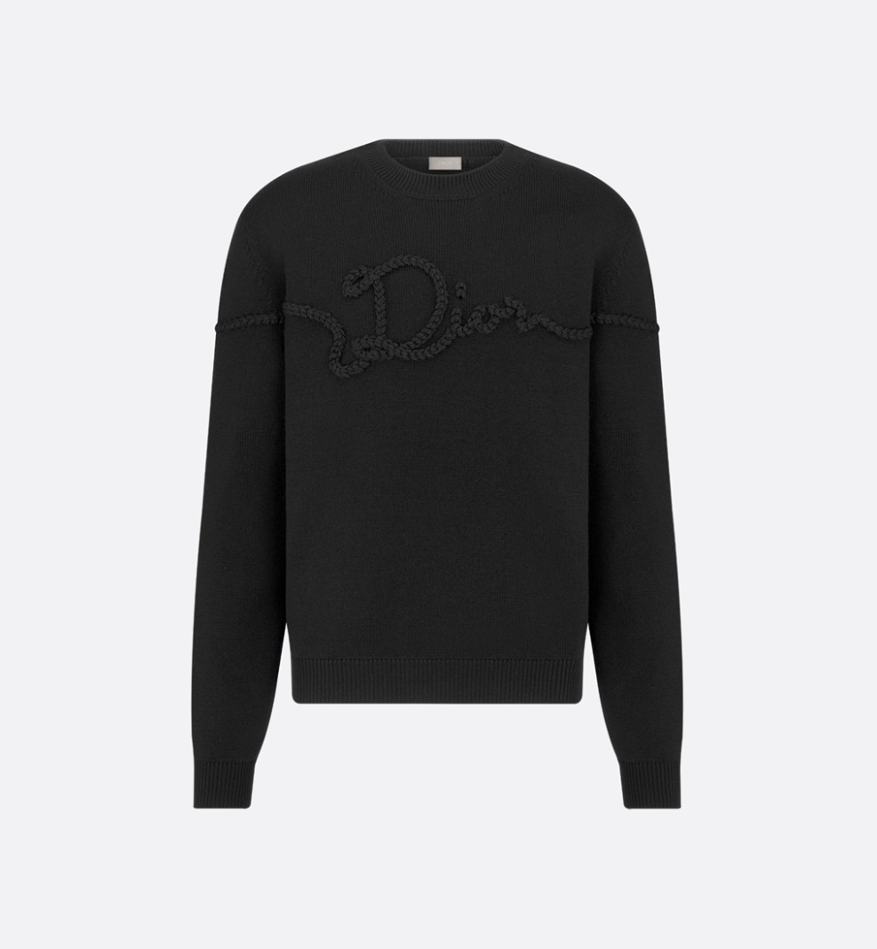 디올 울 저지 리본 스웨터 니트 TOP팩토리