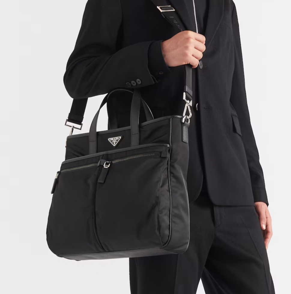 프라다 사피아노 가죽 토트백 BLACK팩토리