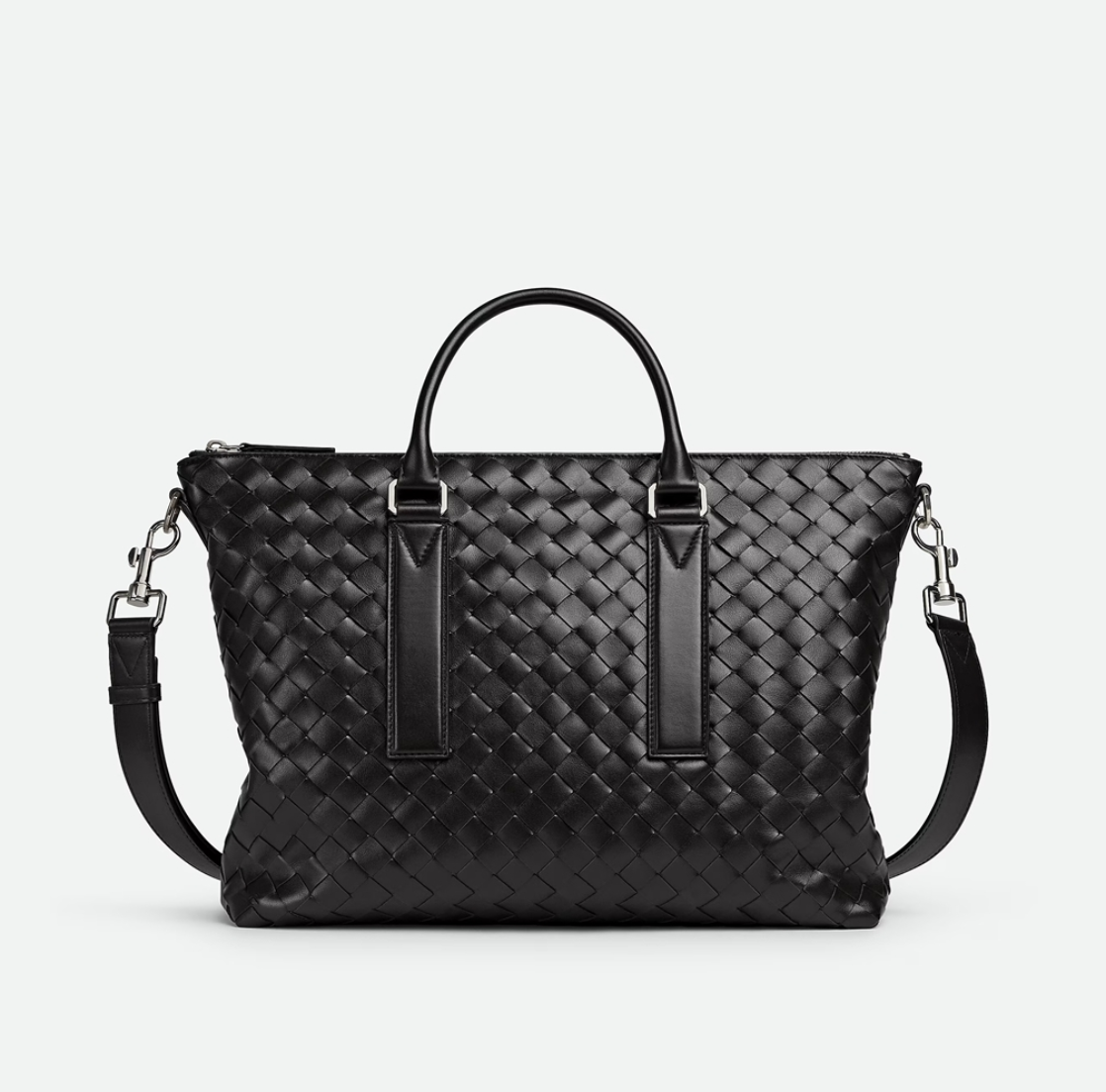 보테가베네타 인트레치아토 소프트 브리프케이스 BLACK팩토리