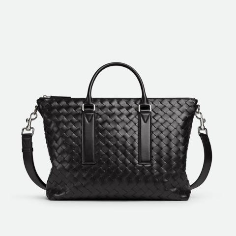 레플리카 보테가베네타 인트레치아토 소프트 브리프케이스 BLACK팩토리