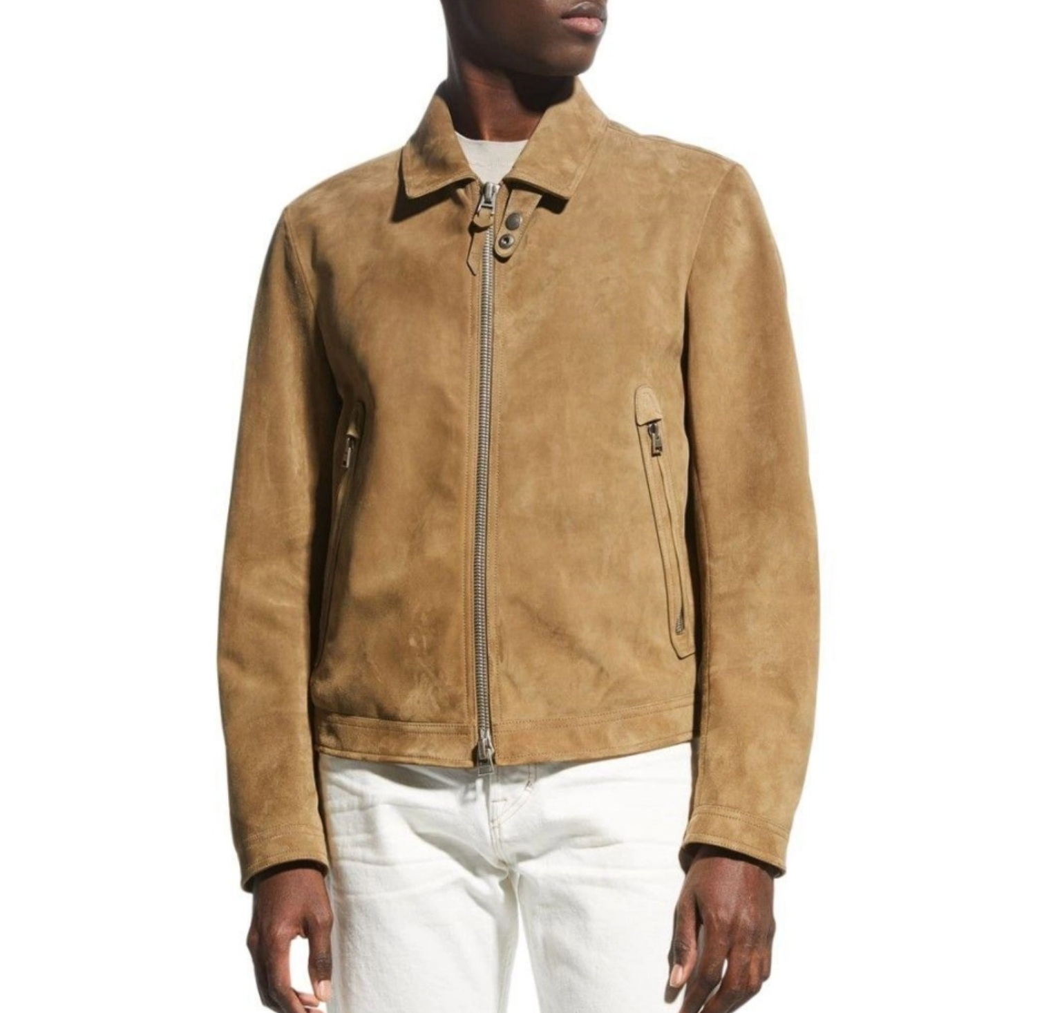 톰포드 스웨이드 집업 블루종 자켓 BLACK팩토리